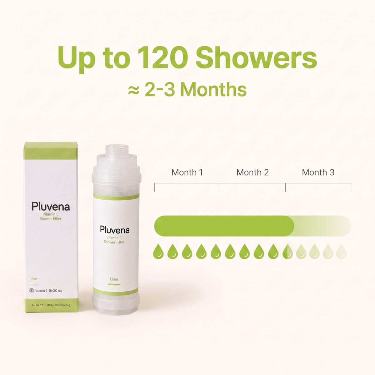 Vitamin C Shower Filter Cartridge